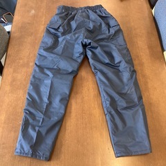T2509-272 作業着 防寒ズボン① Lサイズ ネイビー 汚れ有りの画像