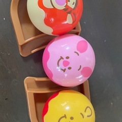 【現状品】子供 おもちゃ 生後6ヶ月から ディズニー くまのプーさんくるくるごろりん２ＷＡＹボールタワー くまのプーさんの画像