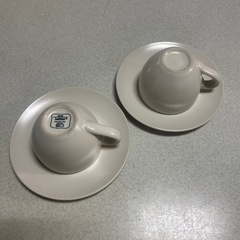 habitat デミタスカップ&ソーサー 2客セットの画像