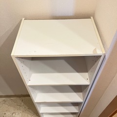 カラーボックス　４段　ホワイトの画像