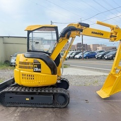 コマツ　ミニユンボ　PC28UU-3  油圧ショベル　倍速付き　　4wayマルチ付き　ゴムキャタ　3tクラス　全国陸送可能  　の画像