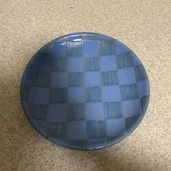 青　大皿　2枚セットの画像