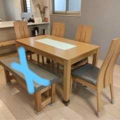 ダイニングテーブル セットテーブル　椅子　キッチンの画像