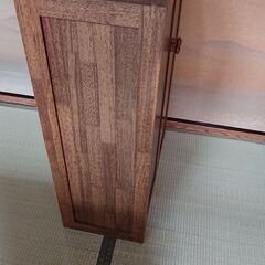 木製シューズボックス 扉付きの画像