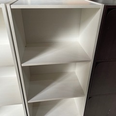 収納棚　カラーボックス　高さ約88センチ幅約41.5センチ奥行き約29センチ　単品は550円の画像