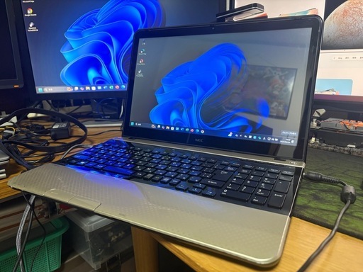 [取引中]  NEC ノートパソコン Windows11 CPU i7-3630QM メモリ16GB SSD 256GB+HDD1TB Blu-ray Office2021