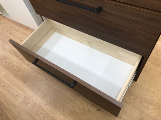★リユースのサカイ春日部店★KJ11639 入江木工 レンジ台 ブラウン H90×W86×D45 クリーニング済み ☆リユースのサカイ水戸店☆レンジ台ブラウンH101×D47×W60クリーニング 