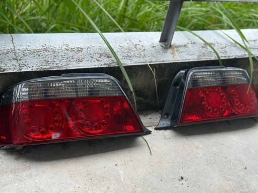 テールールランプ 赤 クリアレンズ 2個セット