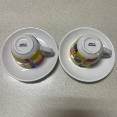 briel ポルトガル製　エスプレッソカップ＆ソーサー 2客セットの画像