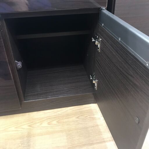 ★リユースのサカイ春日部店★KJ11848 NITORI　ニトリ キッチンカウンター ダークブラウン H91×W100×D45 クリー
