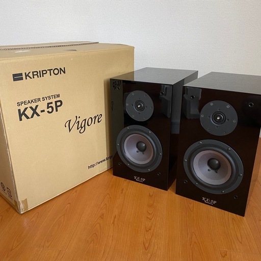 【美品・元箱付】KRIPTON KX-5P ブックシェルフスピーカー クリプトン