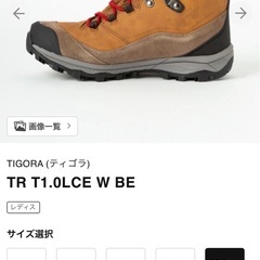 トレッキングシューズ25.0cmの画像