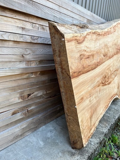 国産杉 無垢 一枚板 荒材 厚み8cm 希少杢 160cm 耳付き テーブル天板 注文