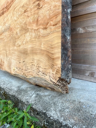 国産杉 無垢 一枚板 荒材 厚み8cm 希少杢 160cm 耳付き テーブル天板 国産杉 無垢 一枚板 荒材 厚み8cm 希少杢 160cm 耳付き テーブル