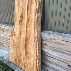 国産杉 無垢 一枚板 荒材 厚み8cm 希少杢 160cm 耳付き テーブル
