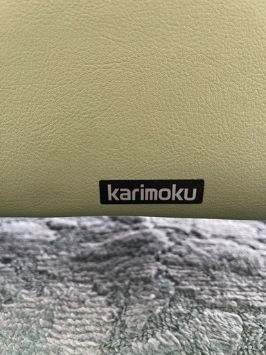 人気の　カリモク家具　3人掛けソファ　本革　