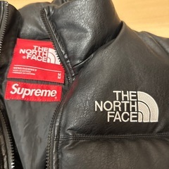 試着可能‼️値下げ交渉🉑leather  supreme ノースフェイス シュプリーム the north face レザーダウンジャケット　羊革 の画像