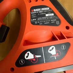 動作良好／ブラック＆デッカー KS900G 電動ノコギリ 100Vの画像