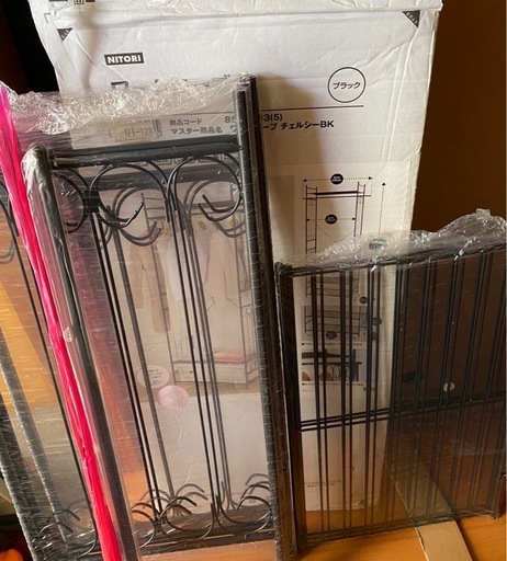 ニトリ ワードローブチェルシー ブラック ニトリ ワードローブ