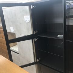 ★リユースのサカイ春日部店★KJ11849 IKEA　イケア キャビネット ブラック H192×W60×D42 クリーニング済みの画像
