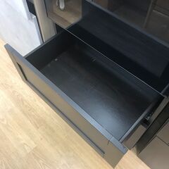 ★リユースのサカイ春日部店★KJ11849 IKEA　イケア キャビネット ブラック H192×W60×D42 クリーニング済みの画像