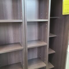 J1520　【リユースのサカイ柏店】　スライド本棚　ダークブラウン　クリーニング済みの画像