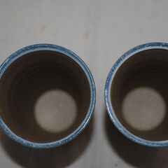 [1523J] 未使用品 白波一味 ビールカップ 2個セット　②　陶器の画像