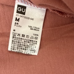 試着のみ  美品GU メンズM 綿100% Tシャツ 2枚セット ブルー ピンクの画像