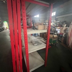 【矢野でお渡し】レッド　スチール棚　スチールラック　　複数ご購入でお安くします！　の画像