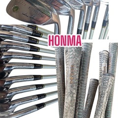 ゴルフ⛳️好きな祖父👴の愛用品❣️ゴルフフルセット✨✨HONMAなど豪華ブランドの16本セットの画像