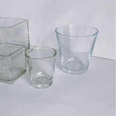 キャンドル瓶　ハンドメイド容器　ハンドメイド瓶　4個セットの画像