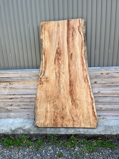 国産杉 無垢 一枚板 荒材 厚み8cm 希少杢 160cm 耳付き テーブル