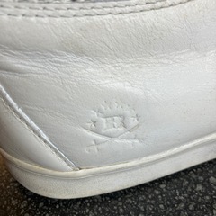A2509-278 adidas RANSON ハイカット スニーカー ホワイト27.5cm 使用感、キズ汚れ有りの画像