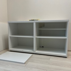 IKEA BESTÅ ベストー シェルフユニット 扉付, ホワイトの画像