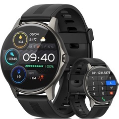 スマートウォッチ通話機能　 IP68防水 メッセージ通知　歩数計　Smart Watchの画像