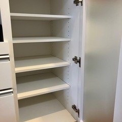 ニトリ キッチン棚 カウンター キッチンボード ホワイト 2019年購入アイテムの画像