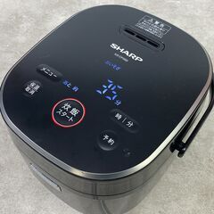 SHARP シャープ ジャー炊飯器 KS-CF05D-B 0.54L 3合炊き ブラック 黒 2022年製 動作確認済 25i菊DOの画像