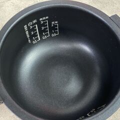 SHARP シャープ ジャー炊飯器 KS-CF05D-B 0.54L 3合炊き ブラック 黒 2022年製 動作確認済 25i菊DOの画像
