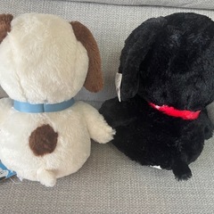スヌーピー ぬいぐるみ2つセットの画像