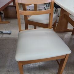J1523　【リユースのサカイ柏店】NITORI　ニトリ　ダイニングテーブルセット　椅子4脚付　 メジャー４120LBR　クリーニング済みの画像