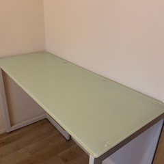 ガラス天板デスク　【0円あげます！】の画像