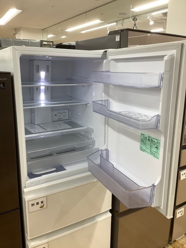 【トレファク　ラパーク岸和田店】 3ドア冷蔵庫　MITSUBISHI 2021年製　330L クリーニング済