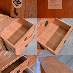 超希少 屋久杉 飾り棚 漆塗装 サイドボード 水屋 茶 ダイニング サイド リビングボード 和室 チェスト 収納 キャビネット 屋久島 旅館の画像