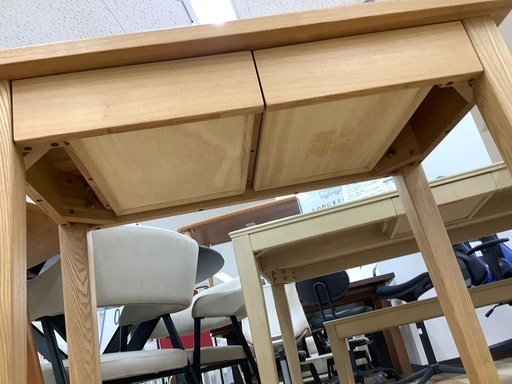【トレファク　ラパーク岸和田店】無印良品　ワークデスク　引出し×2 タモ材　ナチュラル