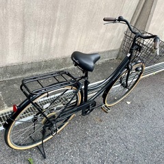 【お譲り先決定】27インチ6段変速オートLEDライト大型カゴじt自転車の画像