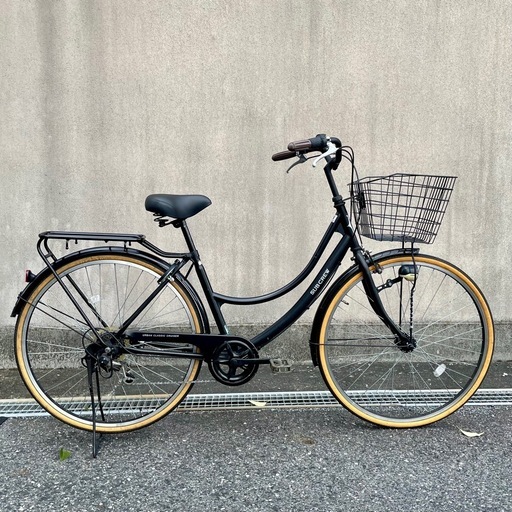 【お譲り先決定】27インチ6段変速オートLEDライト大型カゴじt自転車