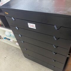 リサイクルショップどりーむ荒田店　No4740 タンス　衣類収納　オシャレな黒色♪の画像
