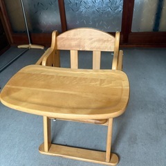 木製ローチェア　ナチュラル  　の画像