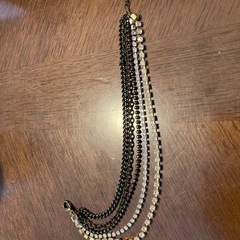 5連ブレスレット io ラインストーン　金メッキ　の画像