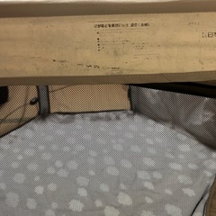 日本育児　洗えてたためるポータブルベビーサークル　クラウドの画像